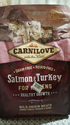 Отзывы о Сухой корм для котят Carnilove Salmon & Turkey Kitten 400 г ...