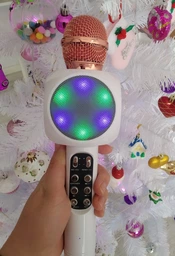 Бездротовий караоке мікрофон з колонкою Bluetooth Wster WS-1816 червоний (FMV115) фото від покупців 1