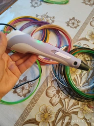 3D-ручка 3D Pen Blue с Эко Пластиком PLA (9 метров) и Трафаретами фото от покупателей 9