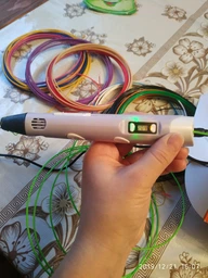 3D-ручка 3D Pen Blue с Эко Пластиком PLA (9 метров) и Трафаретами фото от покупателей 10