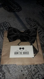 Бабочка Bow Tie House черная двухслойная 00372 фото от покупателей 1
