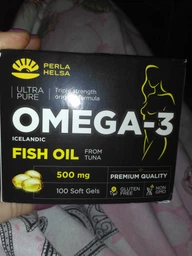 Жирные кислоты PERLA HELSA Омега-3 из мяса тунца с высоким содержанием DHA, 100 капсул по 500 мг (pht100500) фото от покупателей 2