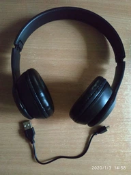 Бездротові навушники «Котячі вуха» з мікрофоном, Bluetooth-навушники Cat Ear P47, чорні фото від покупців 5