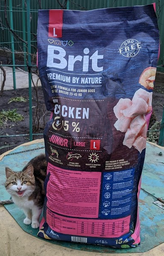 Корм сухий Brit Premium Dog Junior L для цуценят та молодих собак великих порід від 1 до 24 місяців вагою 25-45 кг з куркою 8595602526437 фото от покупателей 6