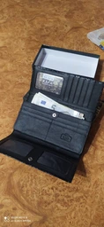Кошелек женский кожаный Kafa RFID AE031 фиолетовый фото от покупателей 2