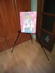 Мольберт-тринога чорний Monet 15182 110х85х157см з сумкою, висота полотна 80 см(94160474) фото від покупців 4