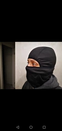 Балаклава взрослая Kashton Черная универсальная ветрозащитная с удлиненной шеей Подшлемник унисекс фото от покупателей 3