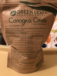 Заменитель сахара Green Leaf Сладкая стевия 1:1 ДП 250 г (4820236270697) фото от покупателей 8