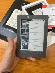 Электронная книга AirOn AirBook City Base Grey; 6" (800х600) E Ink Carta, ОЗУ 128 МБ, 4 ГБ встроенная + microSD до 32 ГБ, 1500 мАч, 164 х 116 х 8.6 мм, 160 г, серый фото от покупателей 4