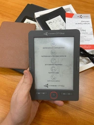Электронная книга AirOn AirBook City Base Grey; 6" (800х600) E Ink Carta, ОЗУ 128 МБ, 4 ГБ встроенная + microSD до 32 ГБ, 1500 мАч, 164 х 116 х 8.6 мм, 160 г, серый фото от покупателей 6