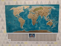 Cкретч карта мира с флагами MyMap Flags edition на украинском языке в тубусе, Scratch off map фото от покупателей 6