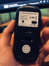 Бездротова миша bluetooth + USB чорна фото від покупців 4