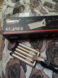 Плойка-щипці три хвилі для завивки волосся Geemy GM-1988 фото від покупців 18