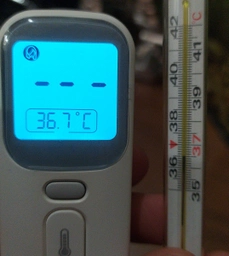 Бесконтактный термометр EleraSmart для детей и взрослых, с функцией измерения температуры воды, еды и других предметов (0000876245С) фото от покупателей 11