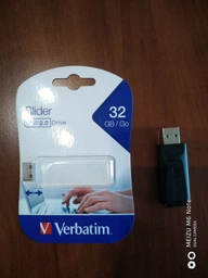 Флеш память USB Verbatim Store 'n' Go Slider 64GB USB 2.0 Black (98698)