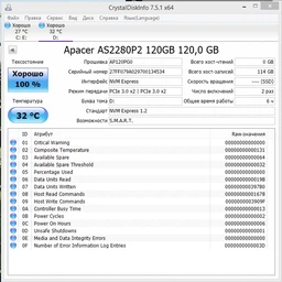 Накопичувач SSD M. 2 2280 240GB Apacer (AP240GAS2280P2-1)