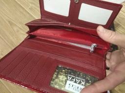 Кошелек женский кожаный Kafa RFID AE031 красный фото от покупателей 2