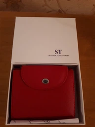Гаманець жіночий ST Leather із натуральної шкіри горизонтальний чорний для прав (bg184fash11) фото від покупців 13