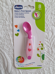 Ложка Chicco First Spoon 8+ міс Рожева (16100.10) фото від покупців 1
