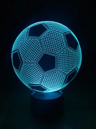 3D ночник подарочная ночная LED лампа светодиодный светильник Футбольный мяч с пультом ДУ 16 цветов адаптером на usb батарейках из акрила для дома спальни детской оригинальный романтический подарок парню мужу 3DTOYSLAMP фото от покупателей 1