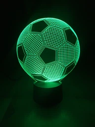 3D ночник подарочная ночная LED лампа светодиодный светильник Футбольный мяч с пультом ДУ 16 цветов адаптером на usb батарейках из акрила для дома спальни детской оригинальный романтический подарок парню мужу 3DTOYSLAMP фото от покупателей 2