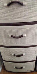 Пластиковый комод на 4 яруси Efe plastics "Стиль" коричневий 90х37х48 см фото от покупателей 14