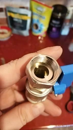 Шариковый кран прямой с накидной гайкой BIANCHI 1/2х1/2" внутренняя-внешняя резьба, blue/синий (528M04040E) фото от покупателей 2
