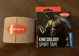 Кинезио тейп спортивный Mighty-X 5см х 5м Желтый