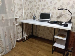 Компьютерный стол Ferrum-decor Кевин 75x140x70 черный ДСП Дуб Сан-Марино 32мм фото от покупателей 11