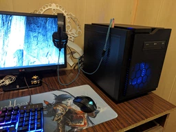 Корпус Chieftec GAMING CUBE CI-01B-OP mATX, без БЖ, Black фото от покупателей 15