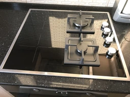 Комбінована варильна поверхня Luxor GH 62 SS захисна метал рамка + підставка Wok у подарунок чорний, інші кольори фото від покупців 3