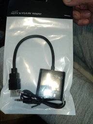 HDMI - VGA Перехідник HDMI на VGA конвертер адаптер ХДМІ у ВГА перетворювач з аудіо кабелем для T2 приставки XBOX PS3 монітора HDMI to VGA audio ( AY20-1 ) фото від покупців 5