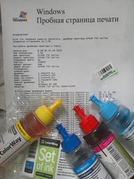 Комплект чернил ColorWay Epson TX650 (6х100мл) BK/С/M/CL/ML/Y (CW-EW650SET01)