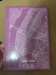 Книга канцелярская Axent Maps New York А4 в твердой обложке 96 листов в клетку Розово-коричневая (8422-543-A)