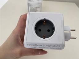 Розгалужувач мережевий Allocacoc PowerCube 4 розетки 2 USB Синій (1202BL/DEOUP) фото від покупців 19