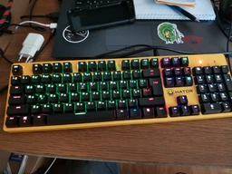 Ігрова клавіатура Hator Rockfall Mechanical Red Switches Yellow Edition UA ​​(HTK-602) фото від покупців 4