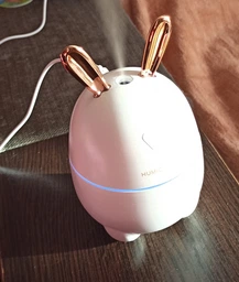 Зволожувач повітря і нічник 2в1 Humidifiers Rabbit SA кролик білого кольору