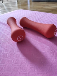 Гантелі неопренові LiveUp Neoprene Dumbbell 2х1 кг пара Orange (LS2002-B1) фото від покупців 6