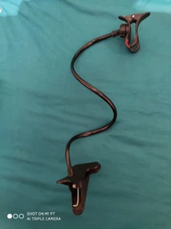 Держатель для телефона металлический Lazy Holder гибкий с креплением на стол Черный (5801829) фото от покупателей 2