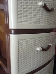 Пластиковый комод на 4 яруси Efe plastics "Стиль" коричневий 90х37х48 см фото от покупателей 11