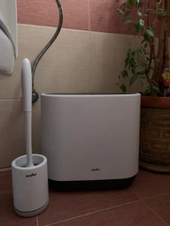 Ёршик для унитаза с силиконовой щеткой MBM HOME BP-13 WHITE/BLACK белый/черный