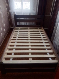 Двуспальная Кровать из дерева сосна 120*200 Престиж MECANO цвет Светлый орех 19MKR05