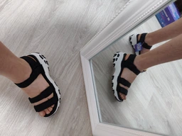 Жіночі сандалі Skechers D`Lites Fresh Catch Black/White 39,5 Чорний 31514-BLK фото от покупателей 2