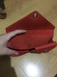 Женский кожаный кошелек Керри 1.0 бордовый краст фото от покупателей 7