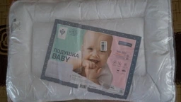 Подушка дитяча 40х60 у ліжечко PAPAELLA антиалергенна біла для немовлят плоска фото від покупців 4