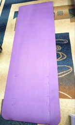 Коврик для йоги и фитнеса NBR (йога мат, каремат спортивный) OSPORT Mat Pro 1см (FI-0075) Фиолетовый фото от покупателей 12