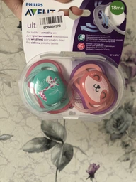 Силіконова пустушка philips avent ultra air 18+ міс для дівчаток 2 шт (scf349/12) (8710103896173) фото від покупців 4