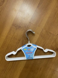 Набор 10 шт детские плечики Hanger 30 см бирюзового цвета металлические в силиконовом покрытии фото от покупателей 5