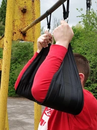 Петлі Береша EasyFit (TNS-PB) (підвісні атлетичні стропи на турнік для спини і преса) фото від покупців 3