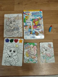 Водна розмальовка з контурами Danko Toys Aqua painter Поні в навушниках укр AQP-01-05U фото від покупців 1